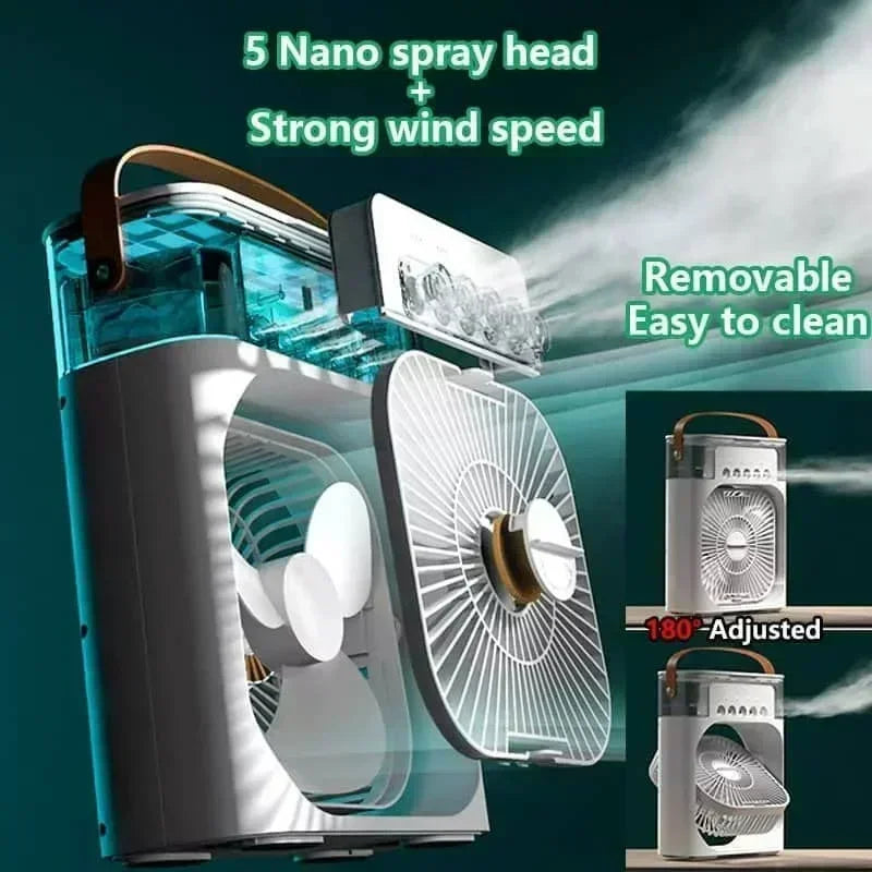 Portable Water Mist Electric Humidifier Fan