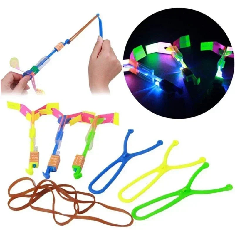 1/10/30/50pcs Toy Arrow Helicopter Toy LED Light