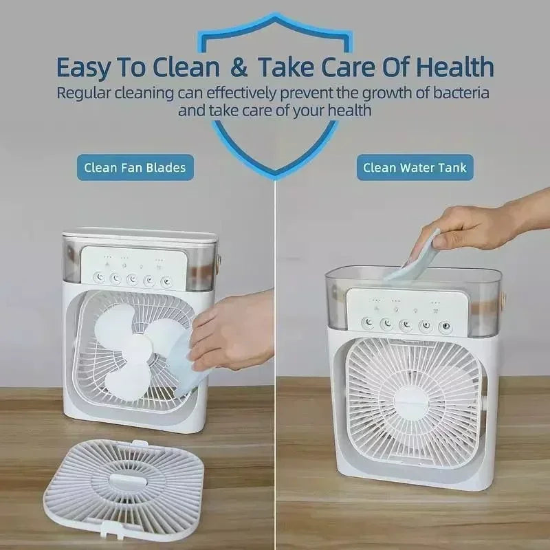 Portable Water Mist Electric Humidifier Fan