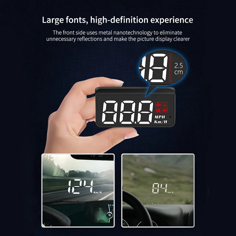 Digital Display GPS Head-Up Car Speedometer