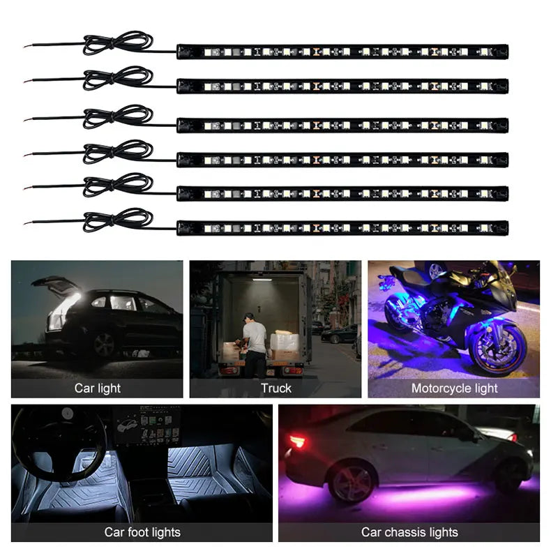 6pcs LED Strip, Light Flexible LED, Atmosphereric Decoration