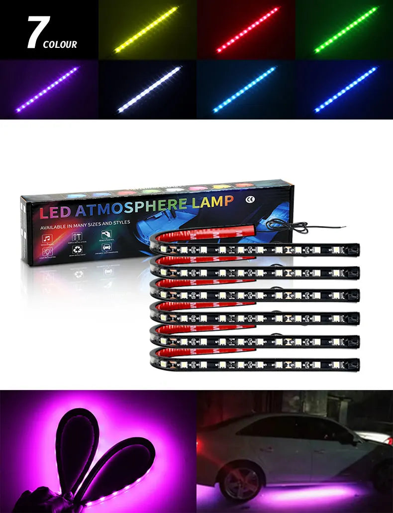 6pcs LED Strip, Light Flexible LED, Atmosphereric Decoration