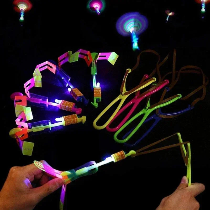 1/10/30/50pcs Toy Arrow Helicopter Toy LED Light