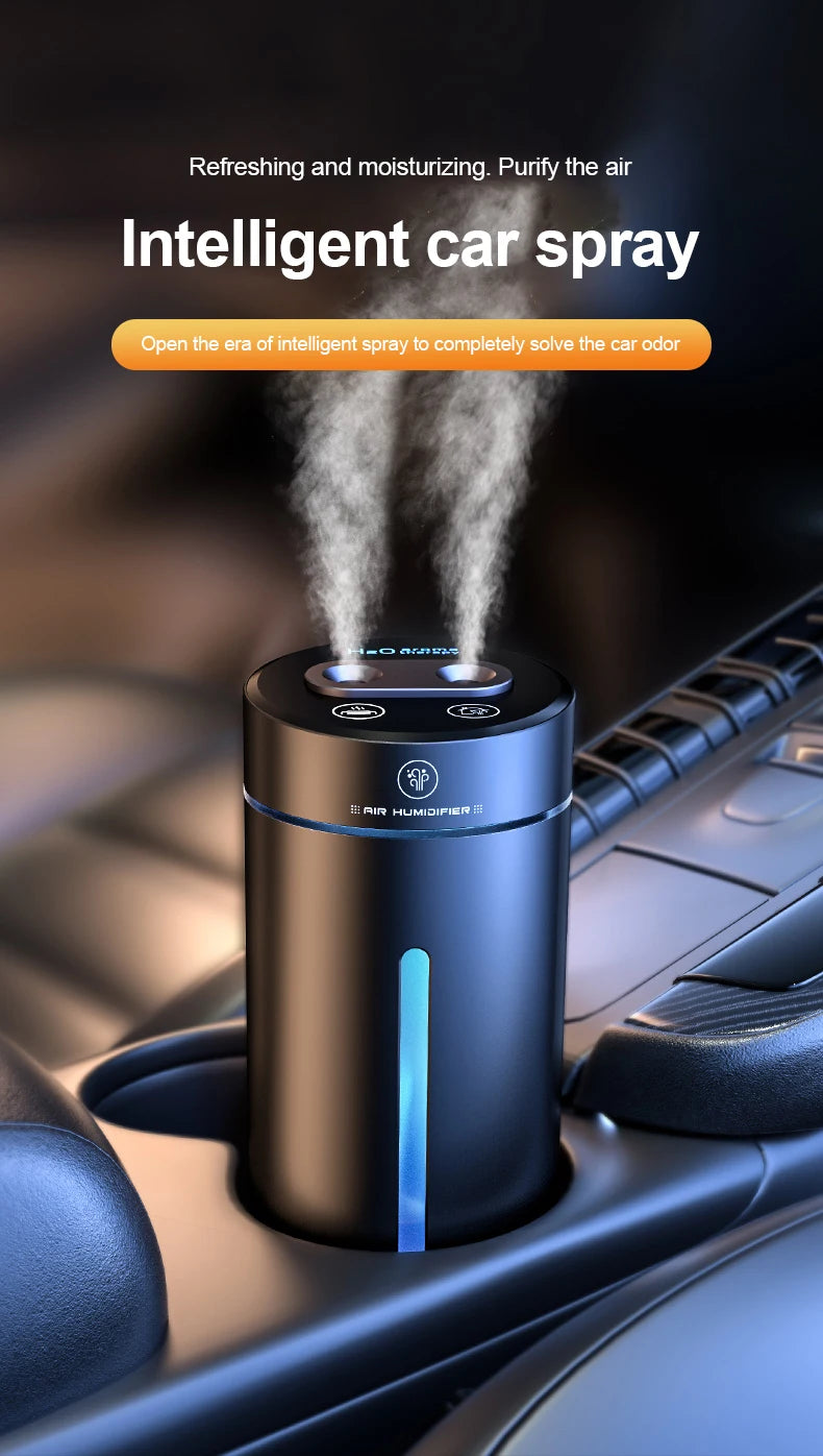 Aluminium Alloy Dual Spray Car Air Humidifier