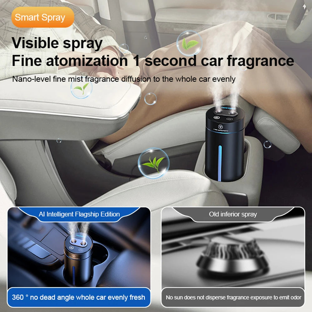 Aluminium Alloy Dual Spray Car Air Humidifier