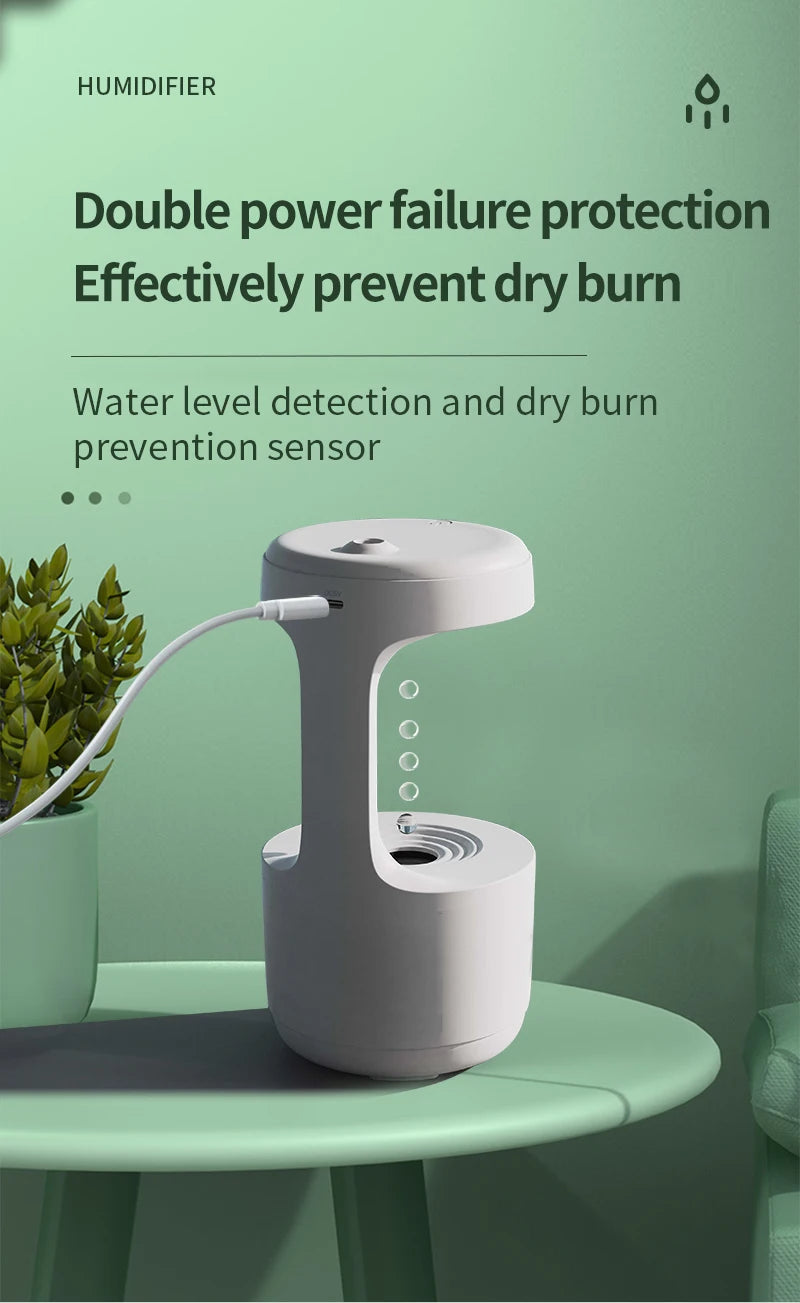 Anti-Gravity Water Drop Humidifier