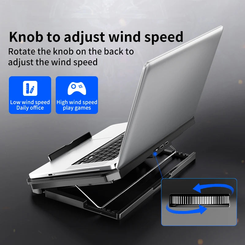 17inch Led Screen Gaming Laptop Cooler Fan